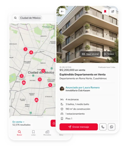 Pincali app screen on iOS and Android