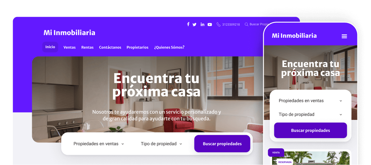 Crear tu sitio web inmobiliario