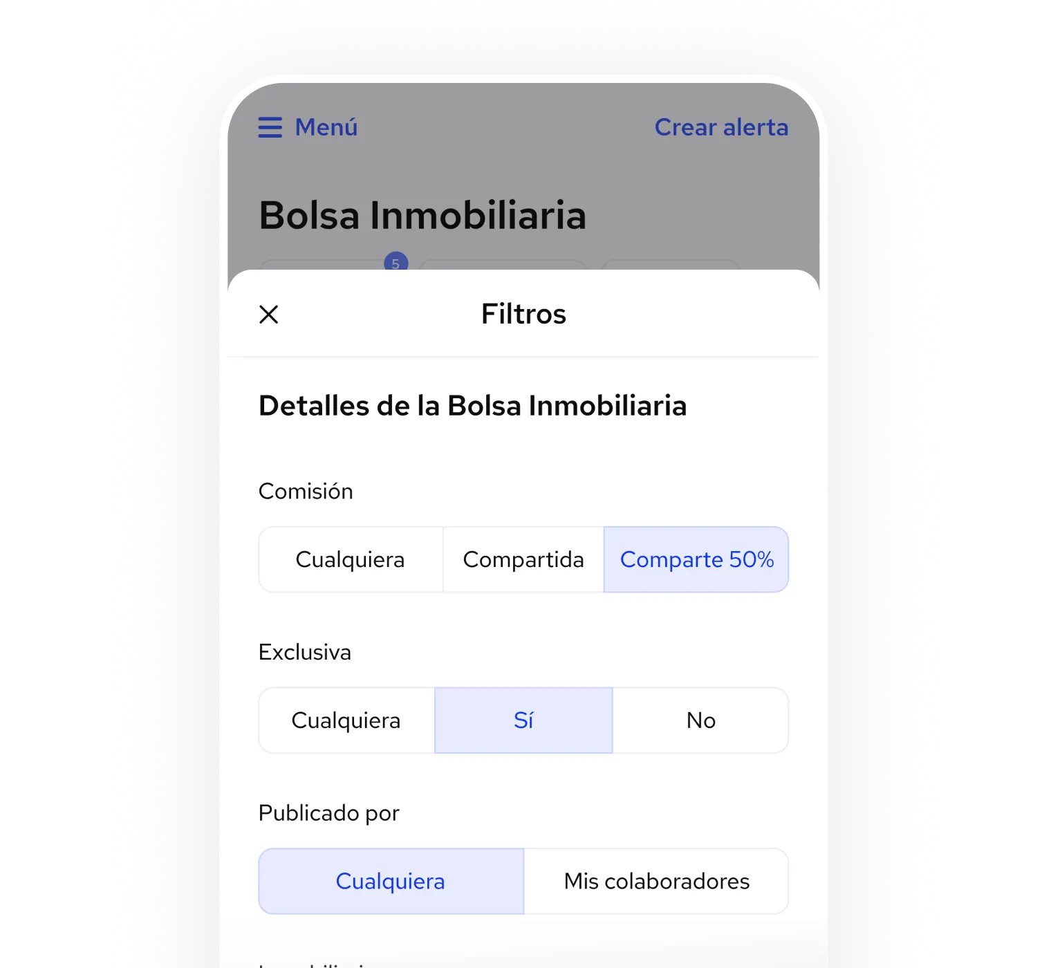 Exclusivas y comisión compartida